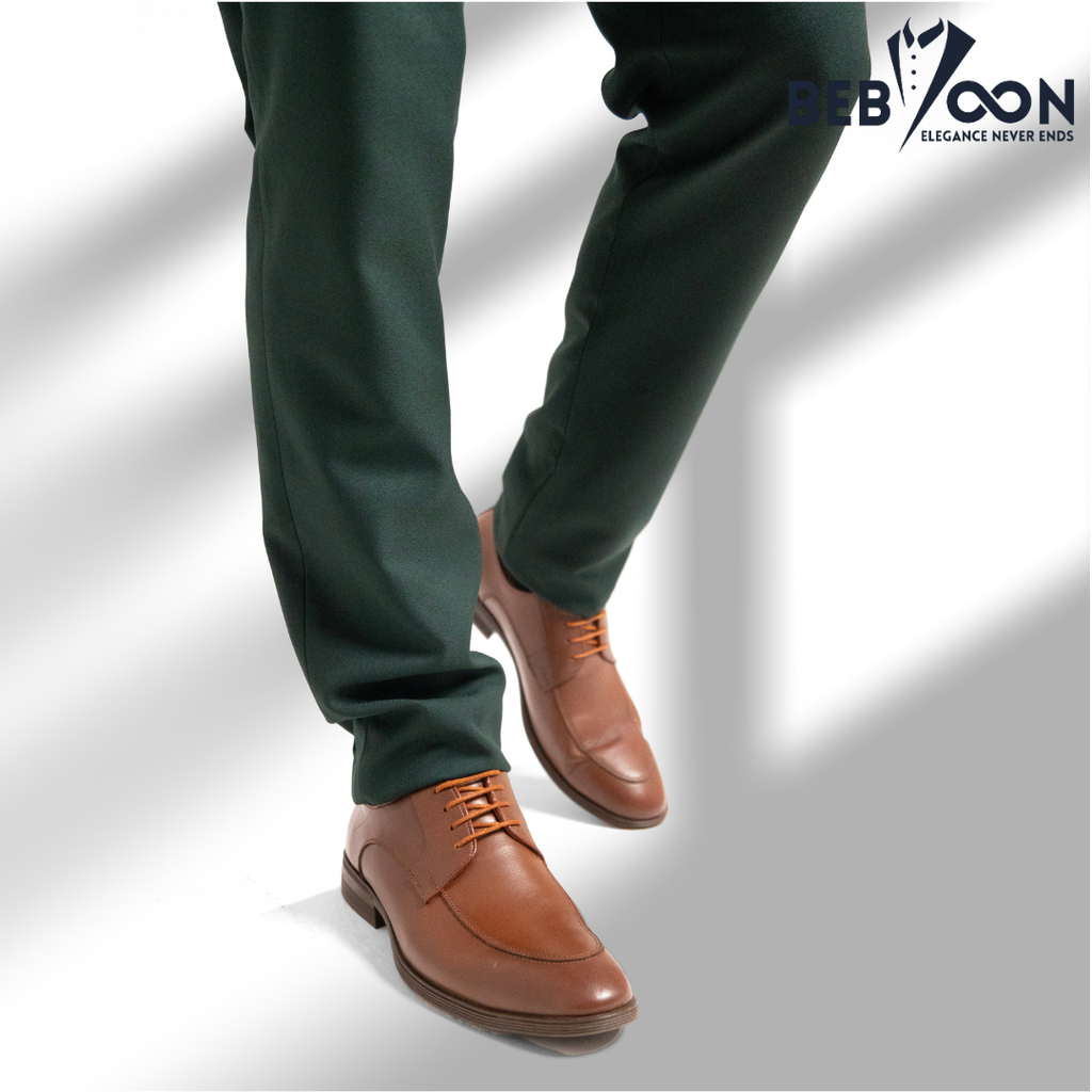 Olive Formal Suit with Plain Beige Waistcoat