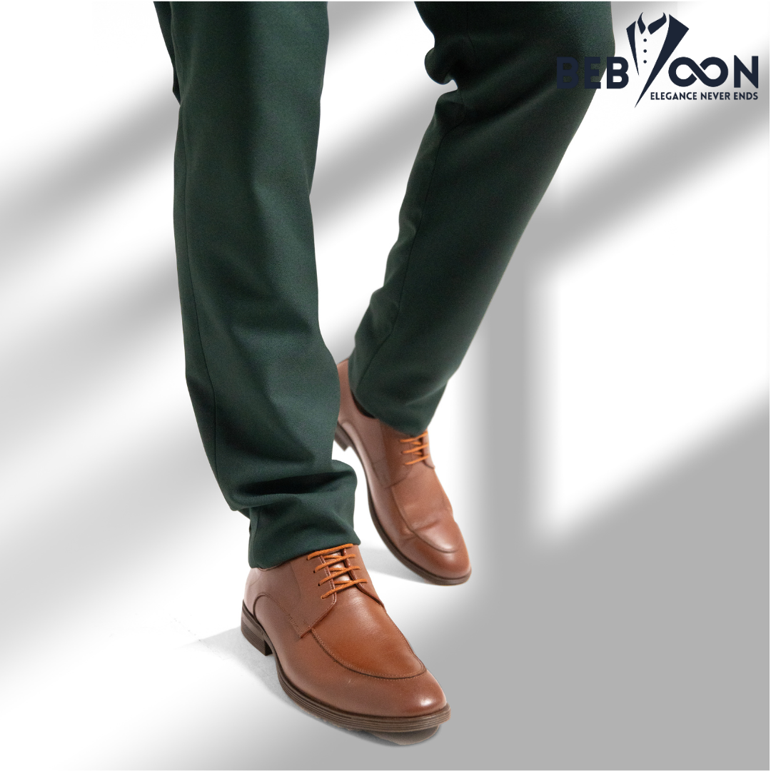 Olive Formal Suit with Plain Beige Waistcoat